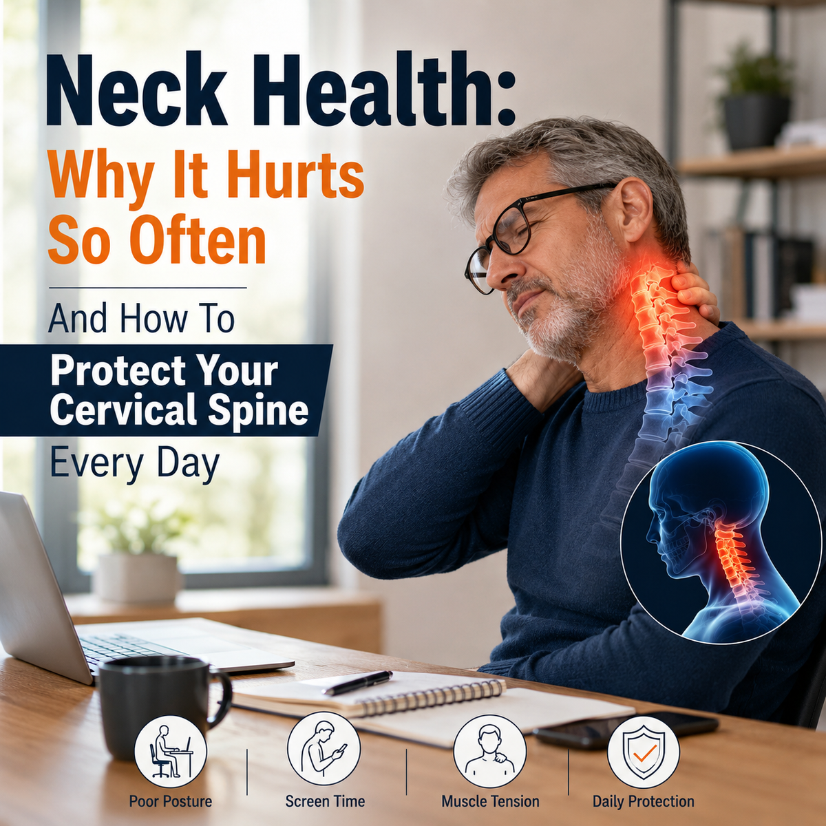 Neck Health: Why It Hurts So Often And How To Protect Your Cervical Spine Every Day