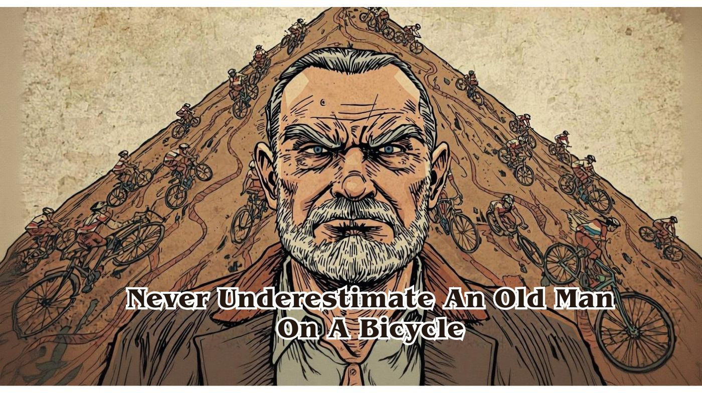 Never Underestimate An Old Man On A Bicycle