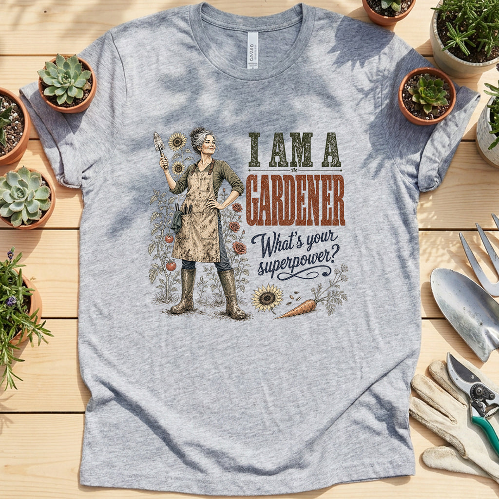 Gardener Superpower Quote T-Shirt