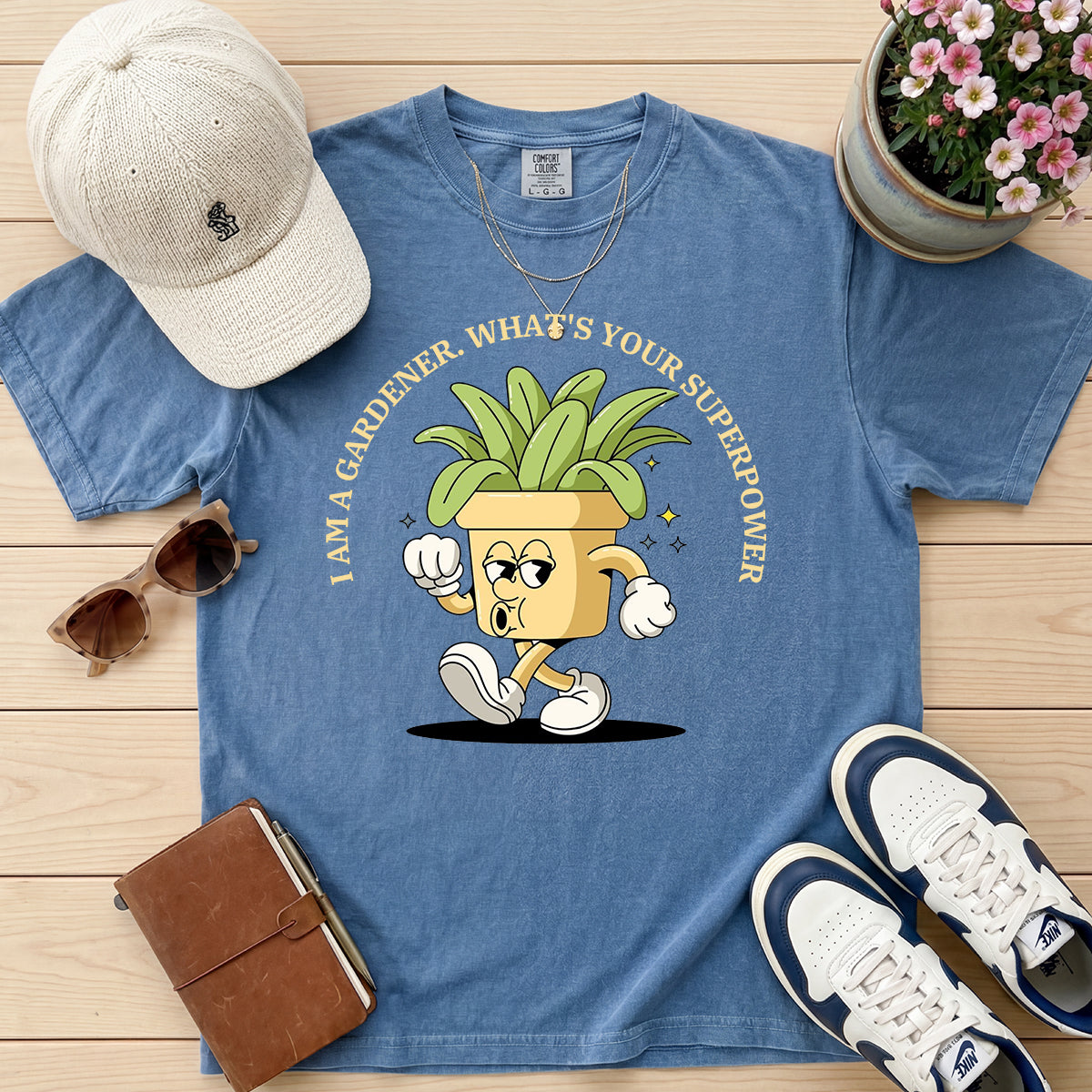 Gardener Superpower Retro Tee