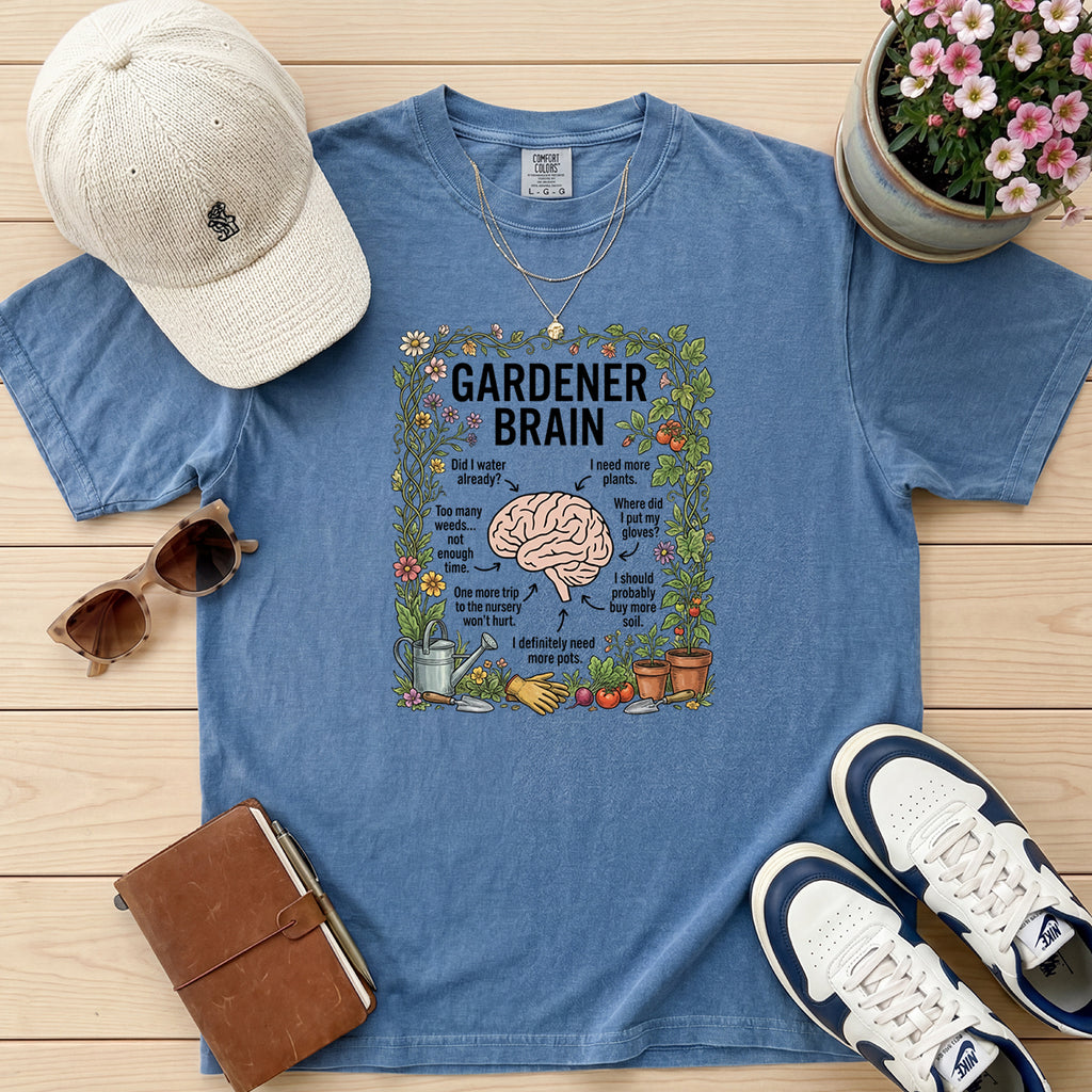 Funny Gardener Brain Tee