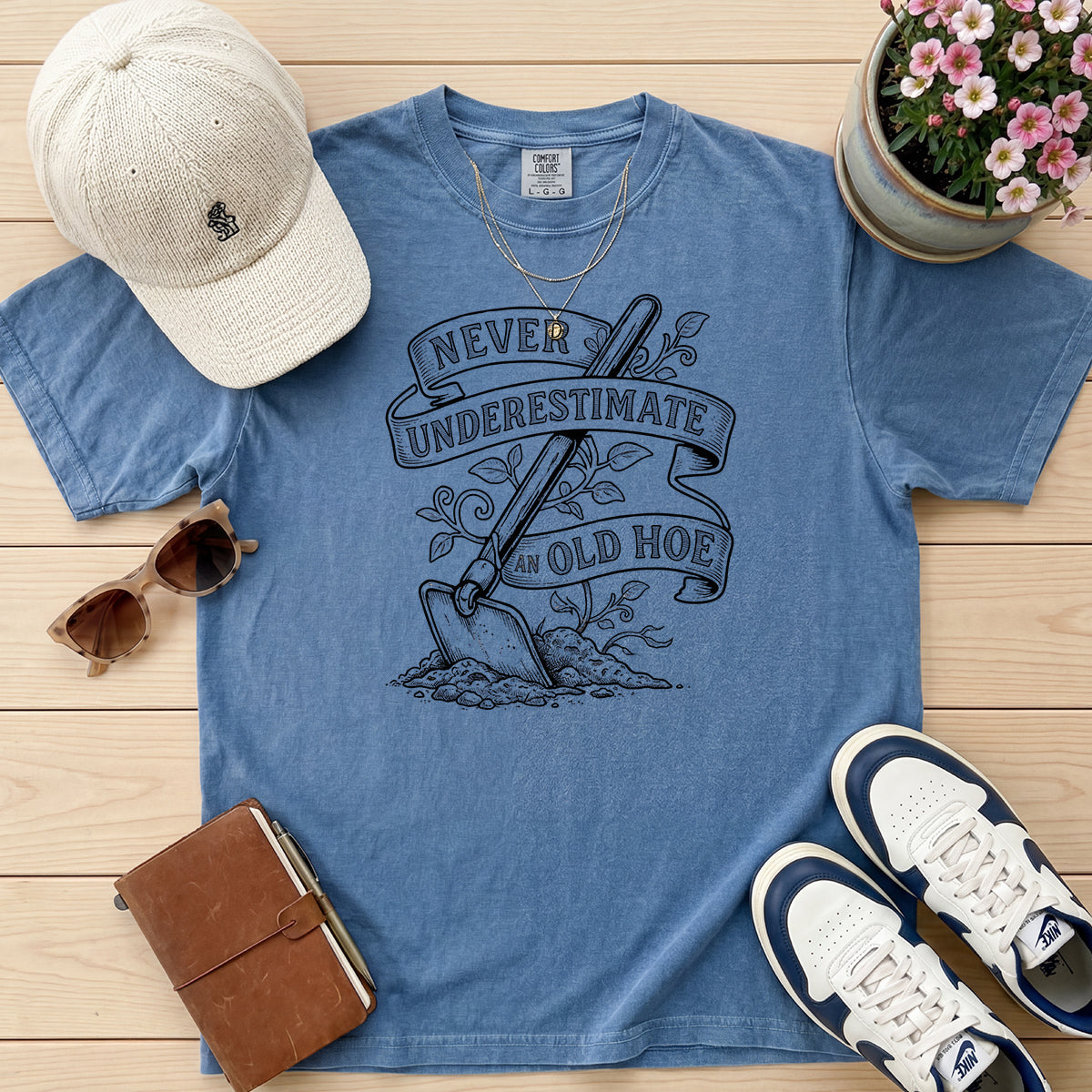 Old Hoe Gardening Tee