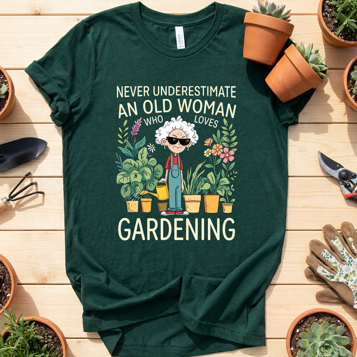 Underestimate Old Woman Tee