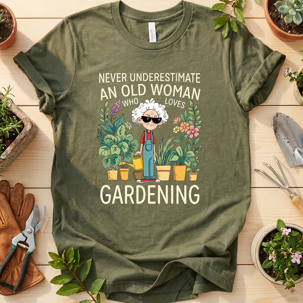 Underestimate Old Woman Tee