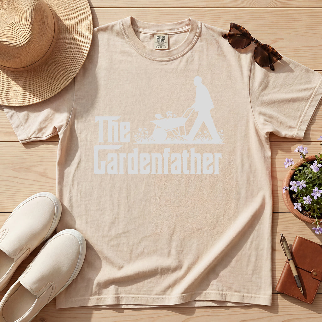 FUNNY GARDENING SKELETON GOTHIC TEE