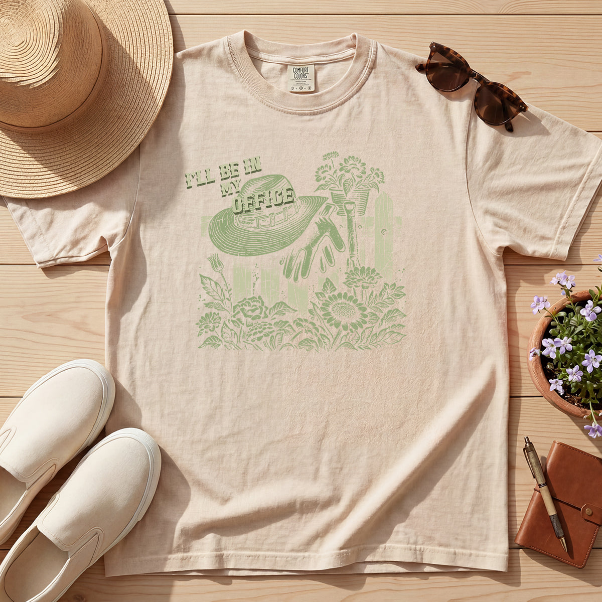 VINTAGE GARDENING IS MY OFFICE TEE