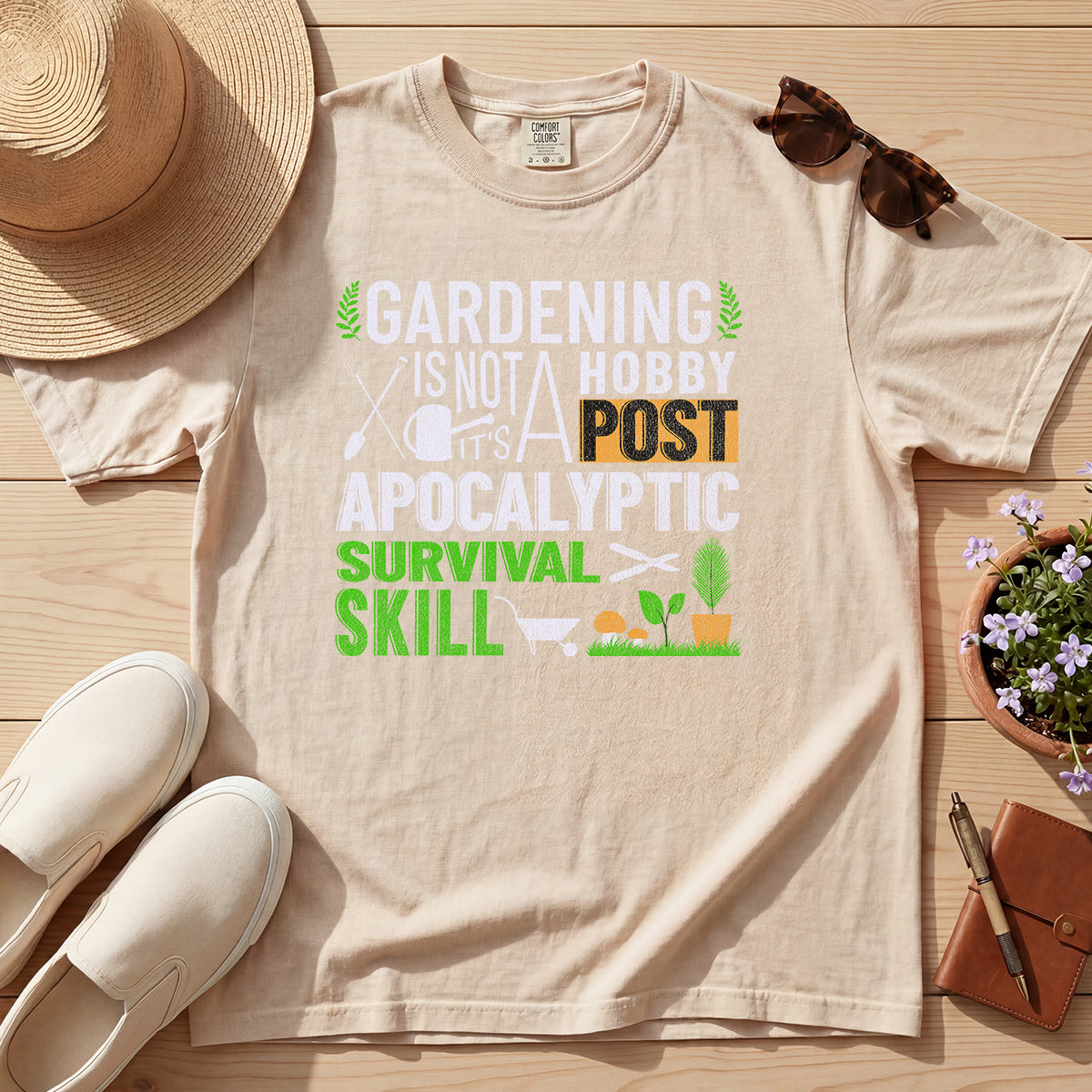 GARDENING POST APOCALYPTIC SURVIVAL TEE