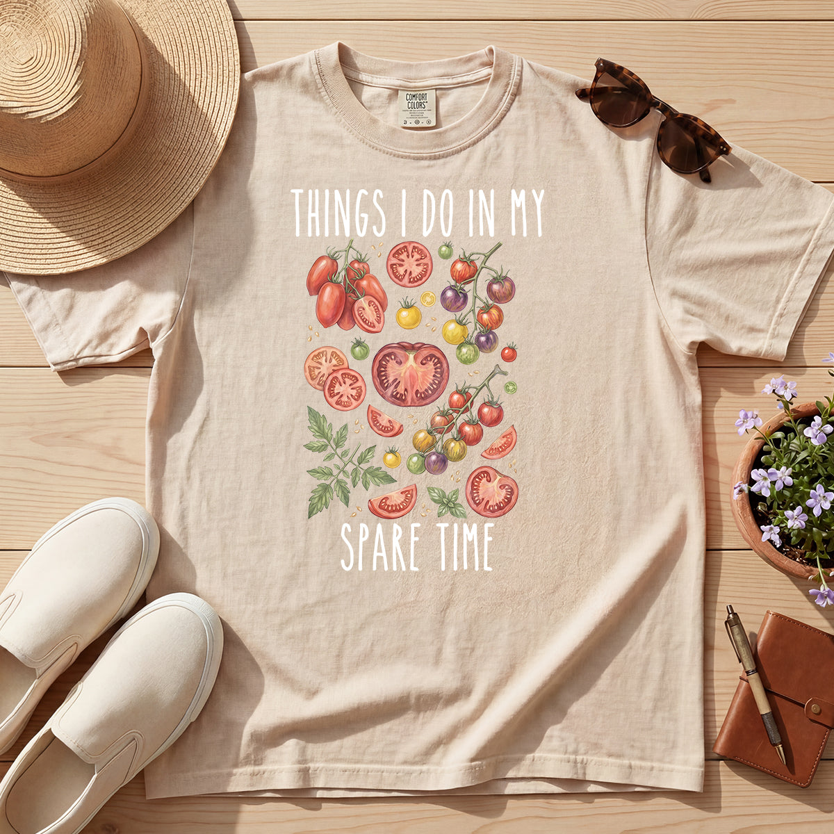 VINTAGE TOMATO SPARE TIME TEE