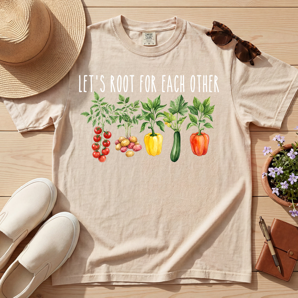 LET'S ROOT FOR EACH OTHER TEE