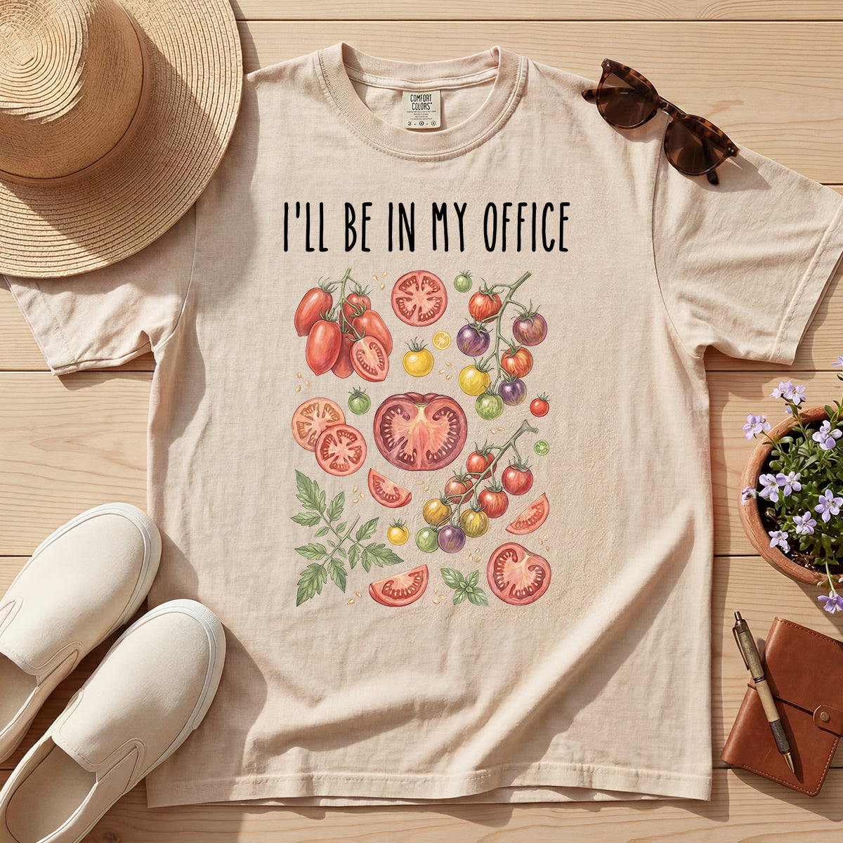 VINTAGE TOMATO GARDEN OFFICE TEE