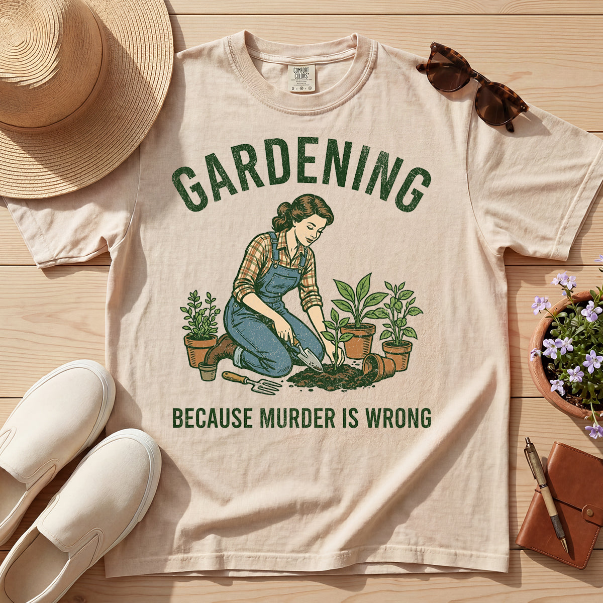 GARDENING MURDER TEE