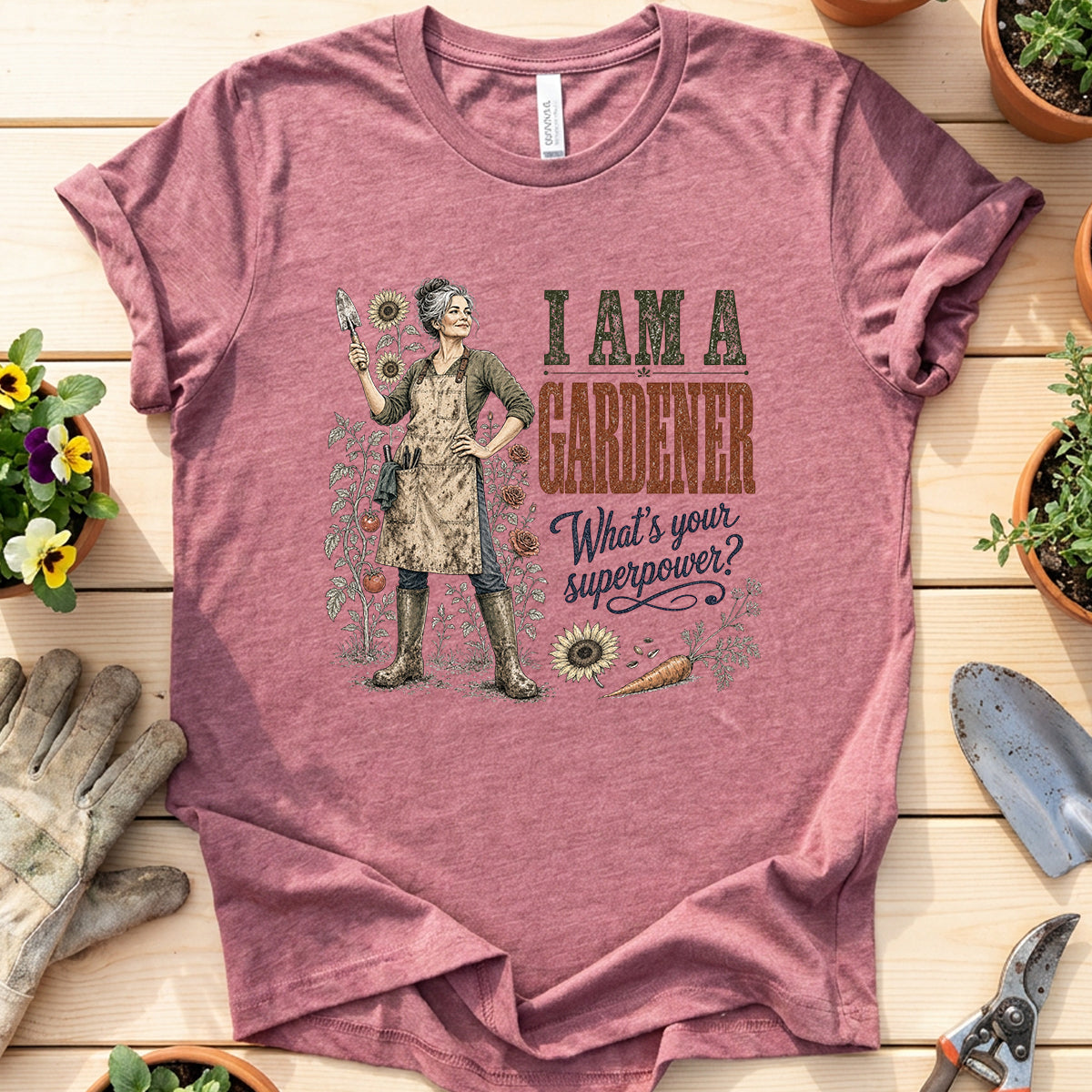 Gardener Superpower Quote T-Shirt