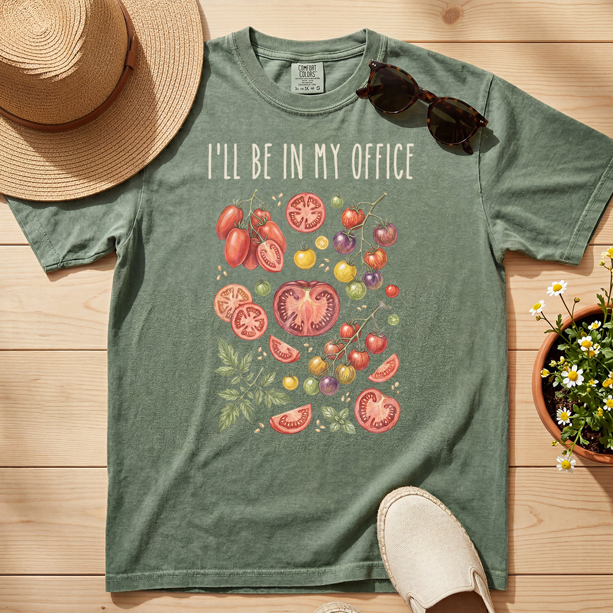 VINTAGE TOMATO GARDEN OFFICE TEE