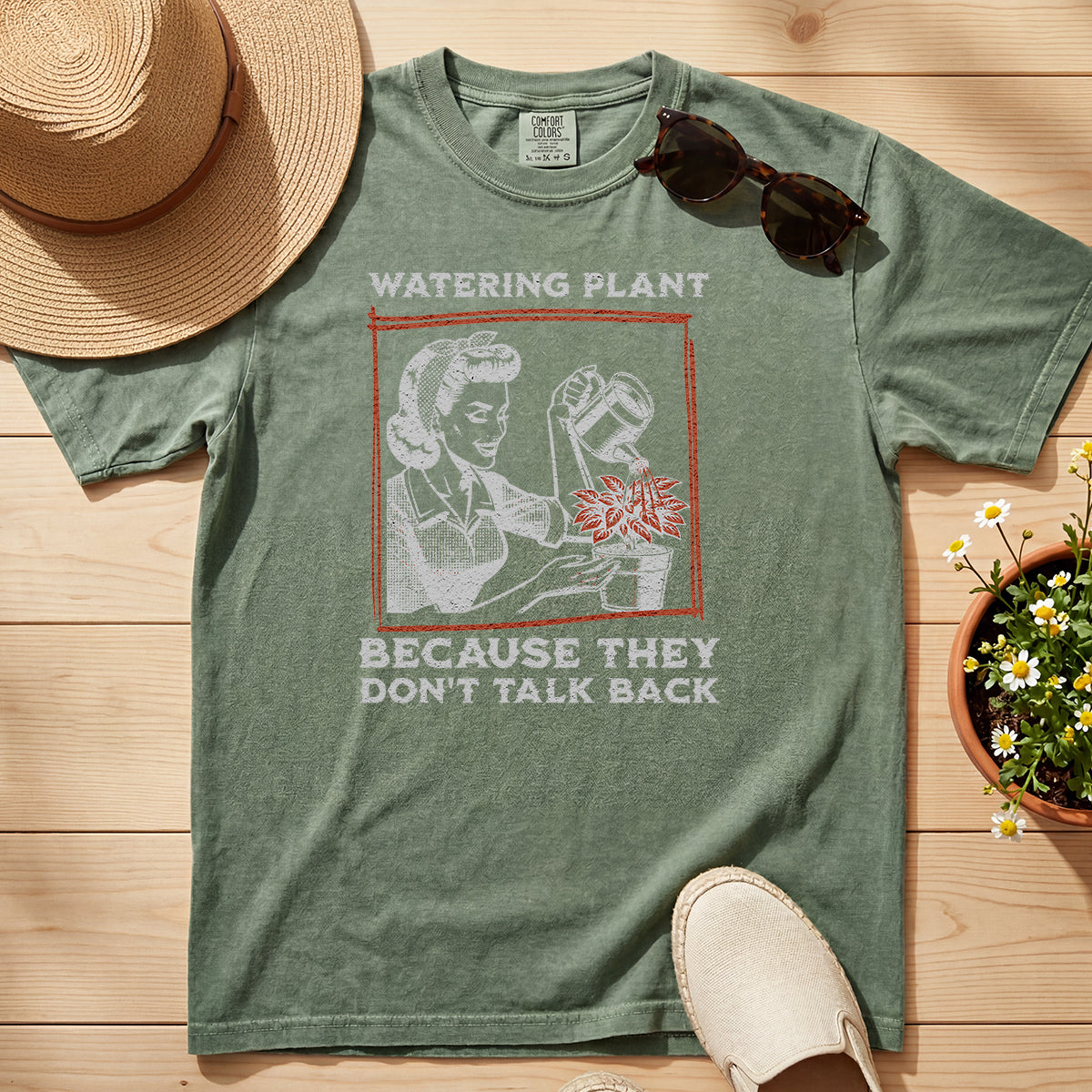 WATERING PLANTS TEE