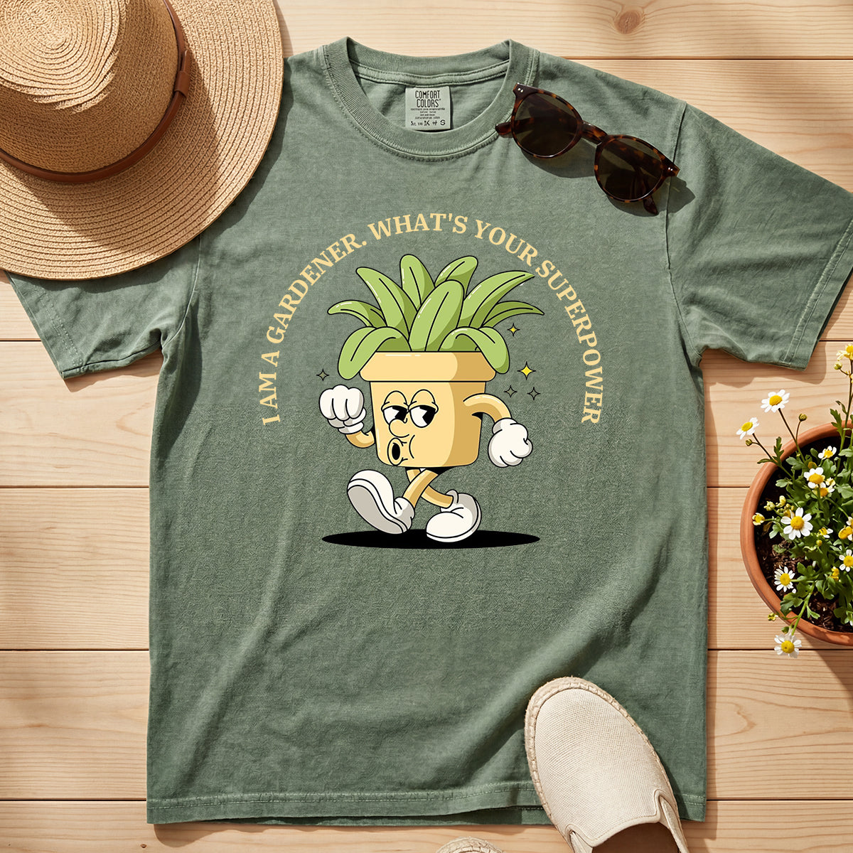 Gardener Superpower Retro Tee