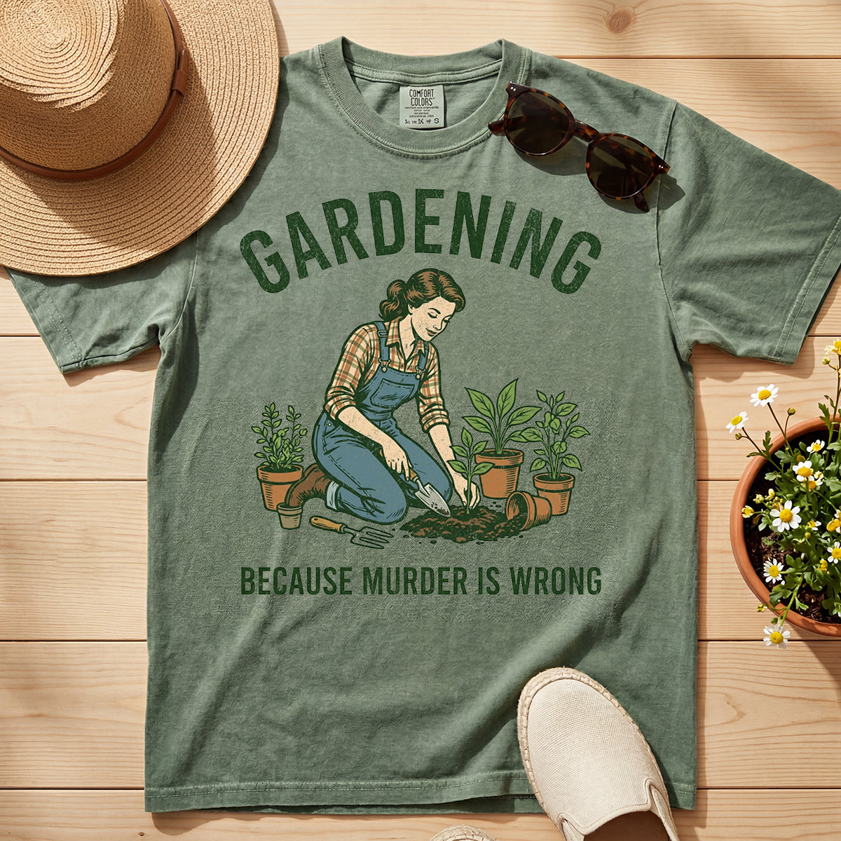 GARDENING MURDER TEE