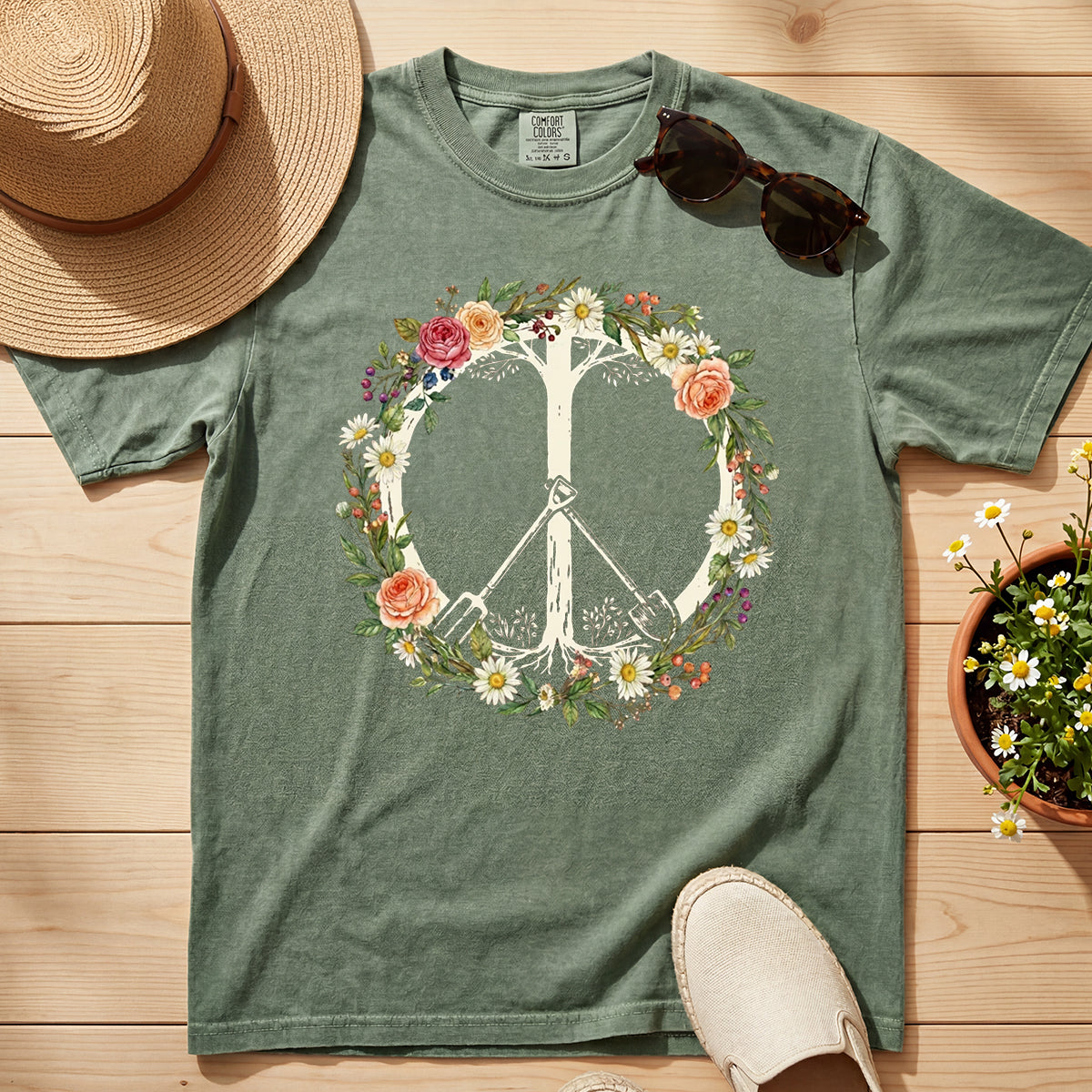 Peace Flower Garden Tee