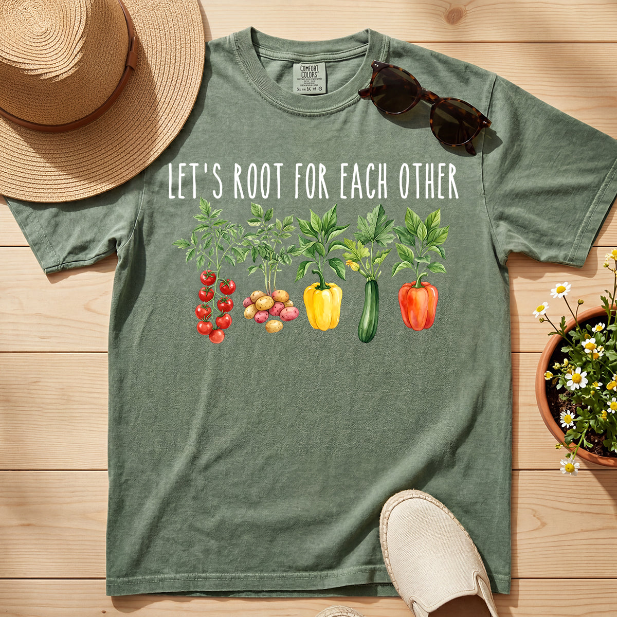 LET'S ROOT FOR EACH OTHER TEE