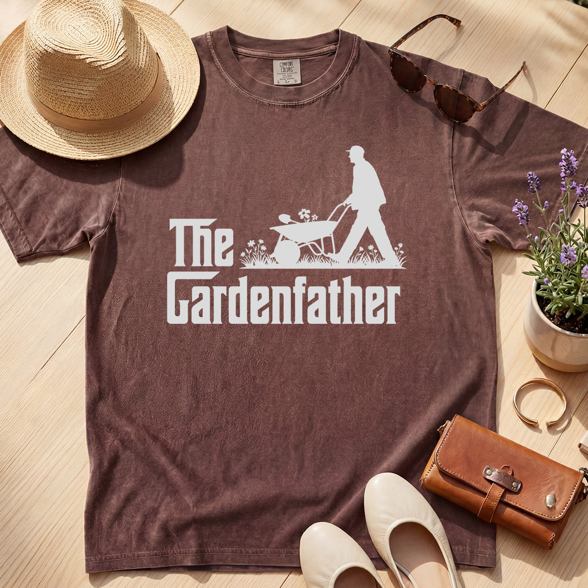 FUNNY GARDENING SKELETON GOTHIC TEE
