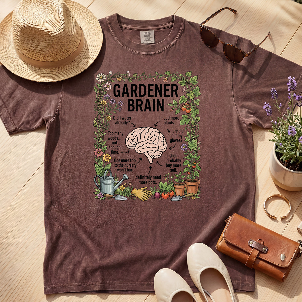 Funny Gardener Brain Tee