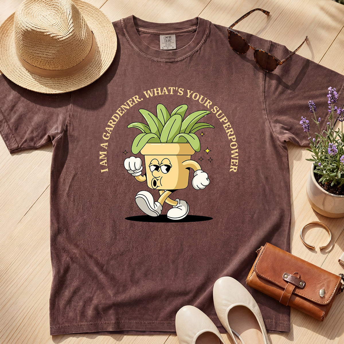 Gardener Superpower Retro Tee