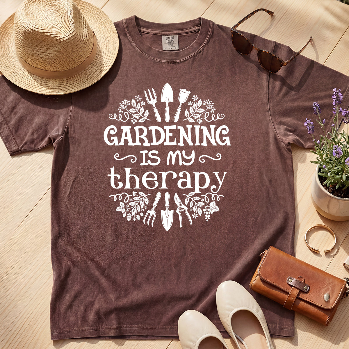 GARDENING IS MY THERAPY TEE