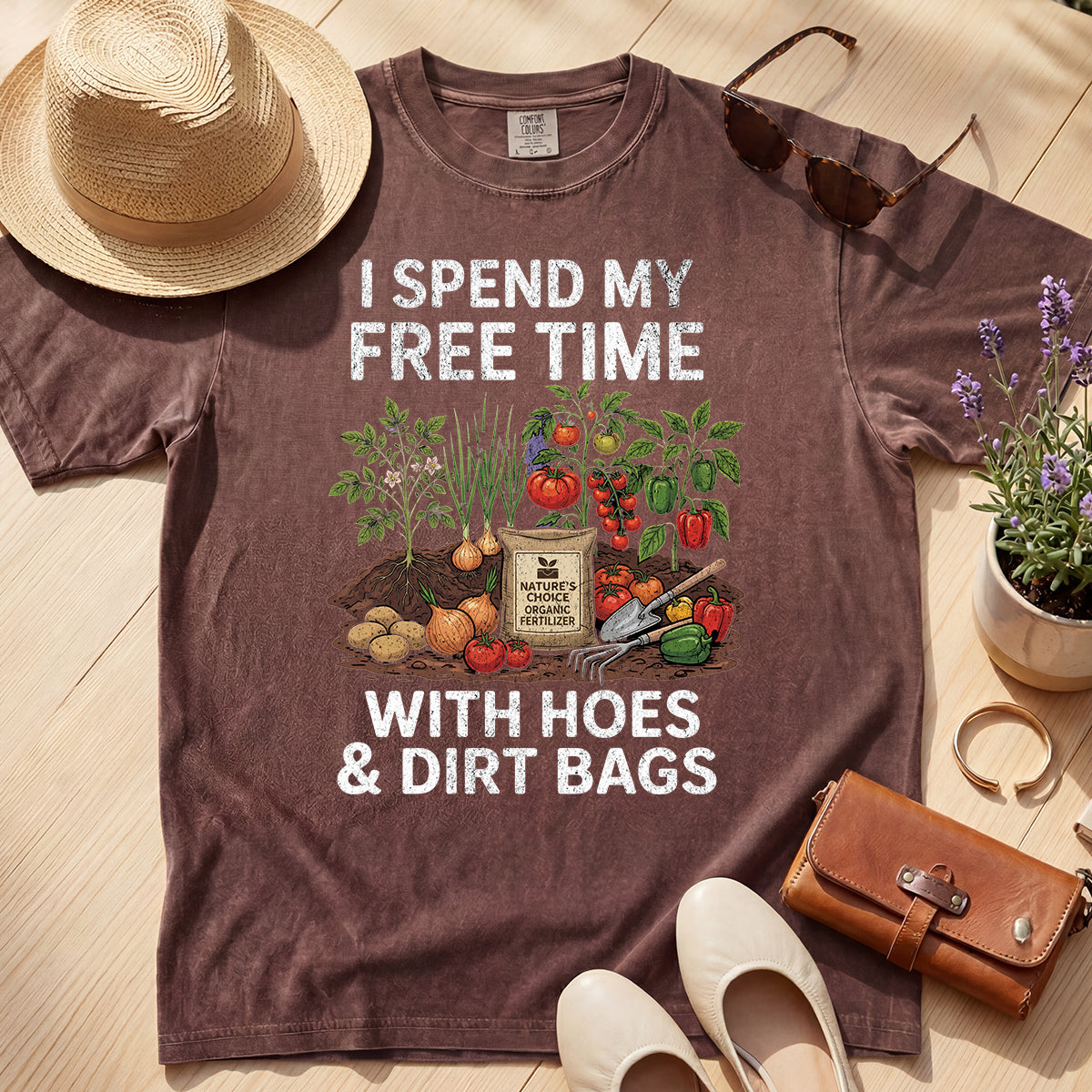 FUNNY GARDENING FREE TIME TEE