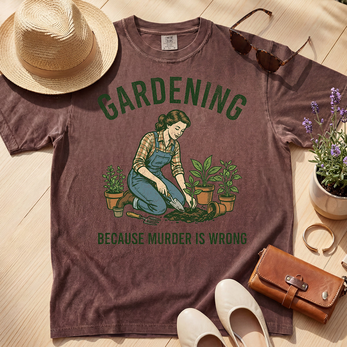 GARDENING MURDER TEE