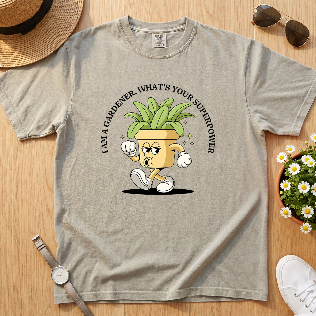 Gardener Superpower Retro Tee