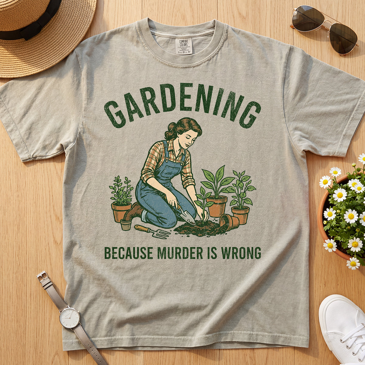 GARDENING MURDER TEE