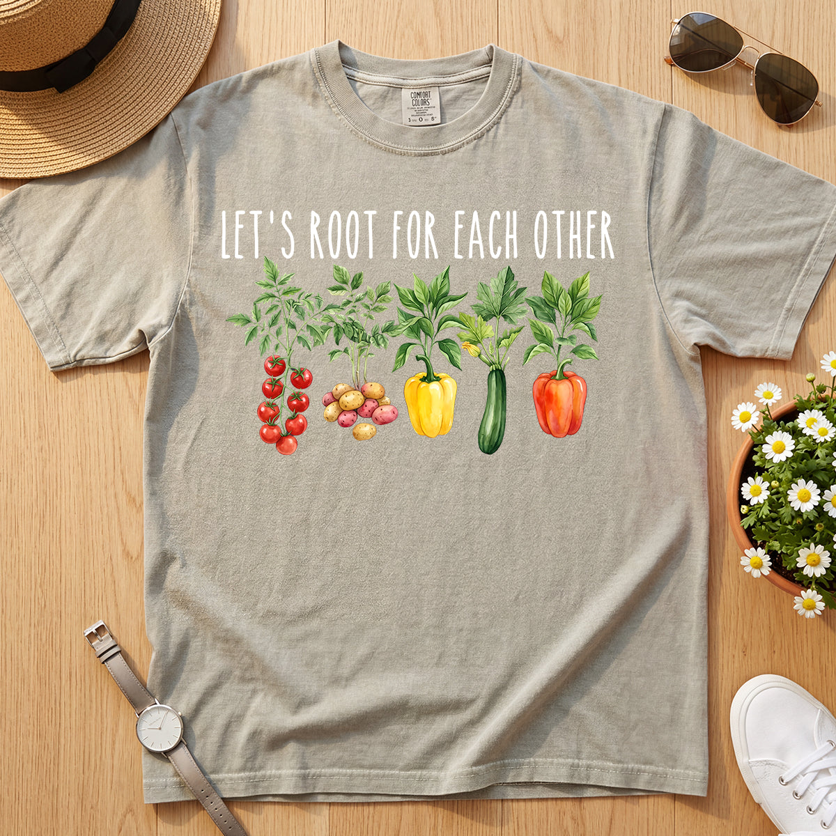LET'S ROOT FOR EACH OTHER TEE
