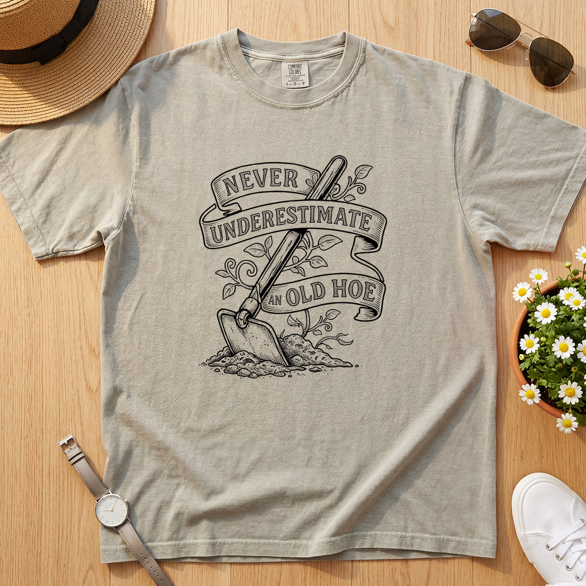 Old Hoe Gardening Tee