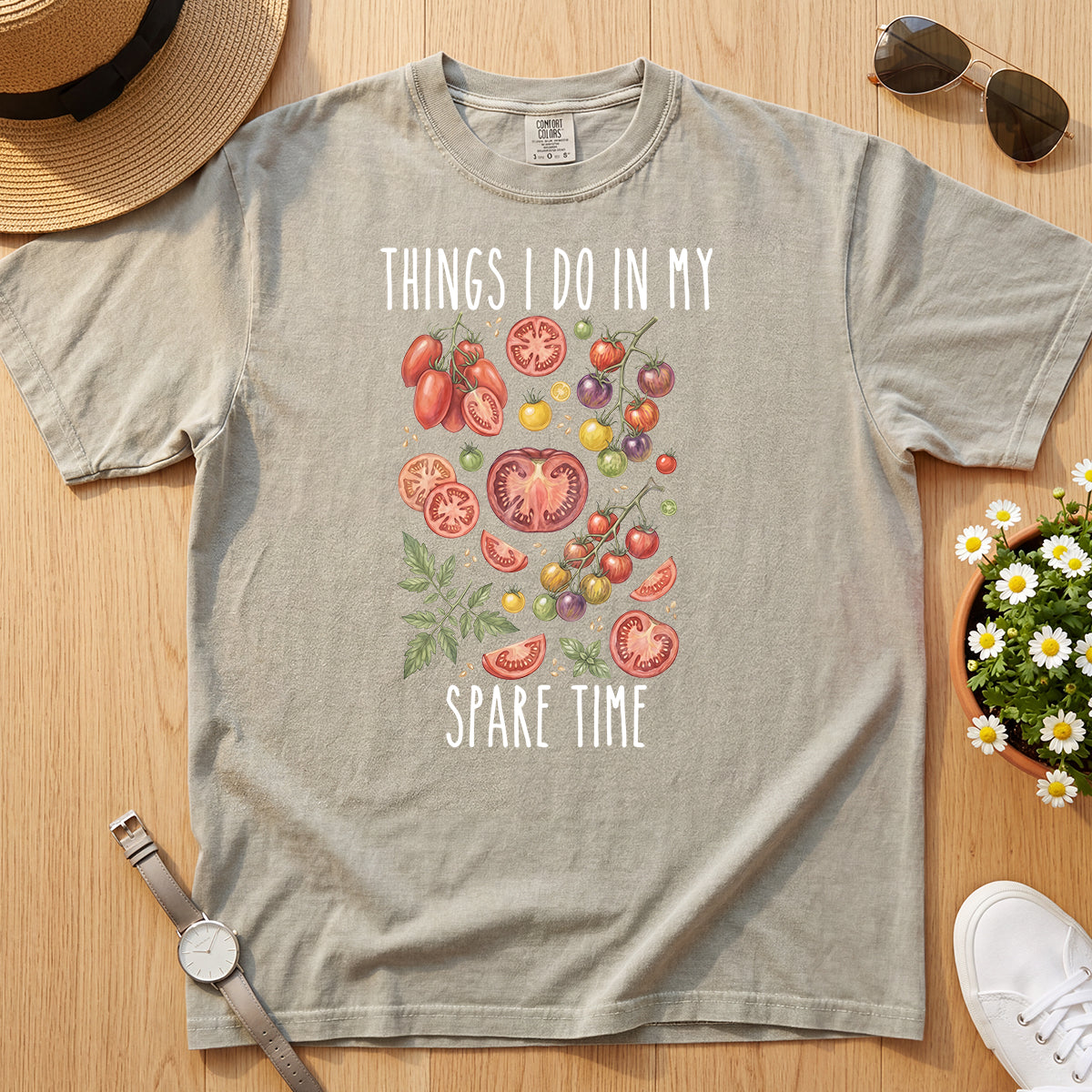 VINTAGE TOMATO SPARE TIME TEE