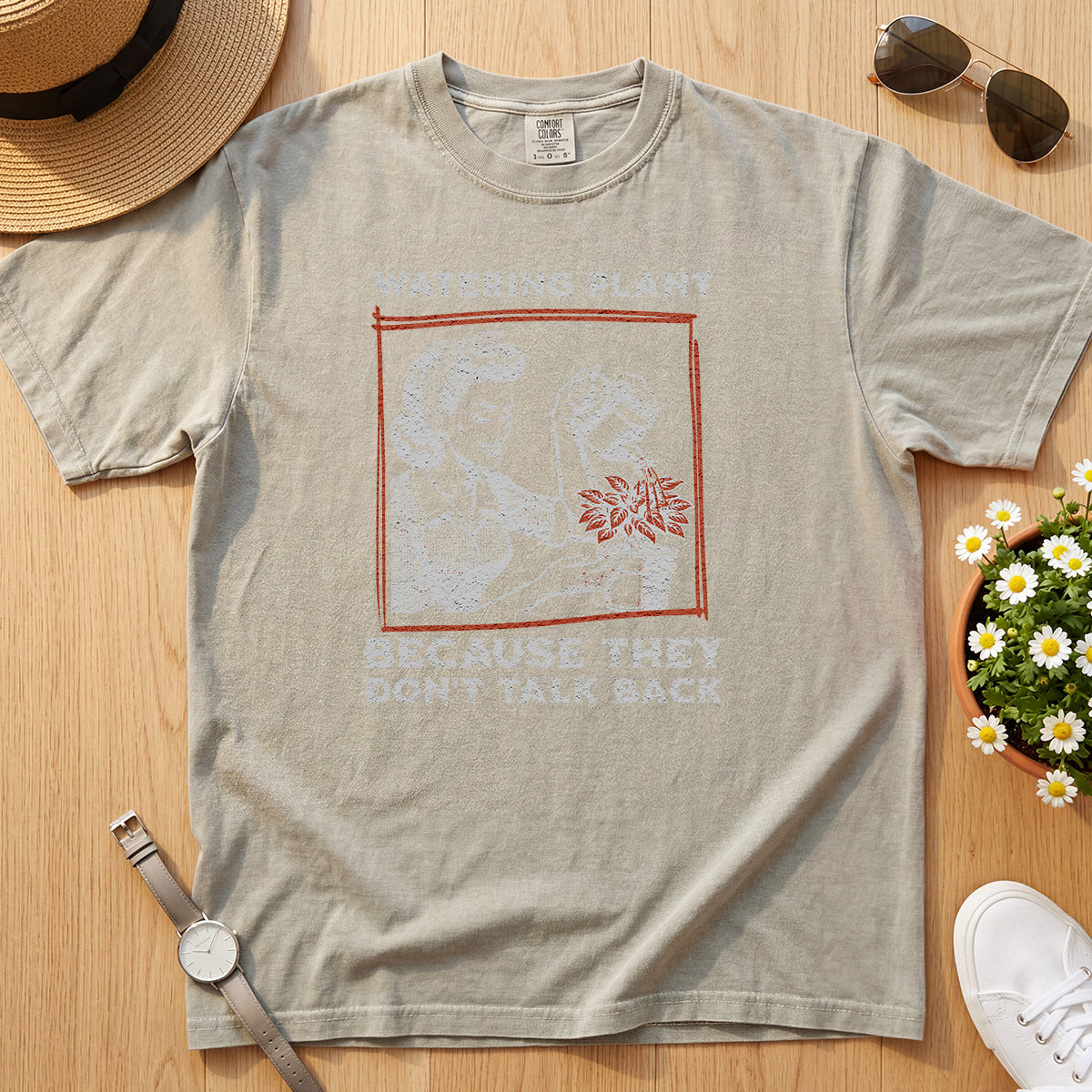 WATERING PLANTS TEE