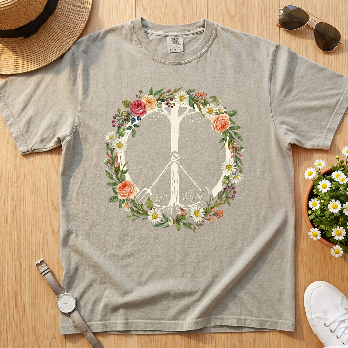 Peace Flower Garden Tee