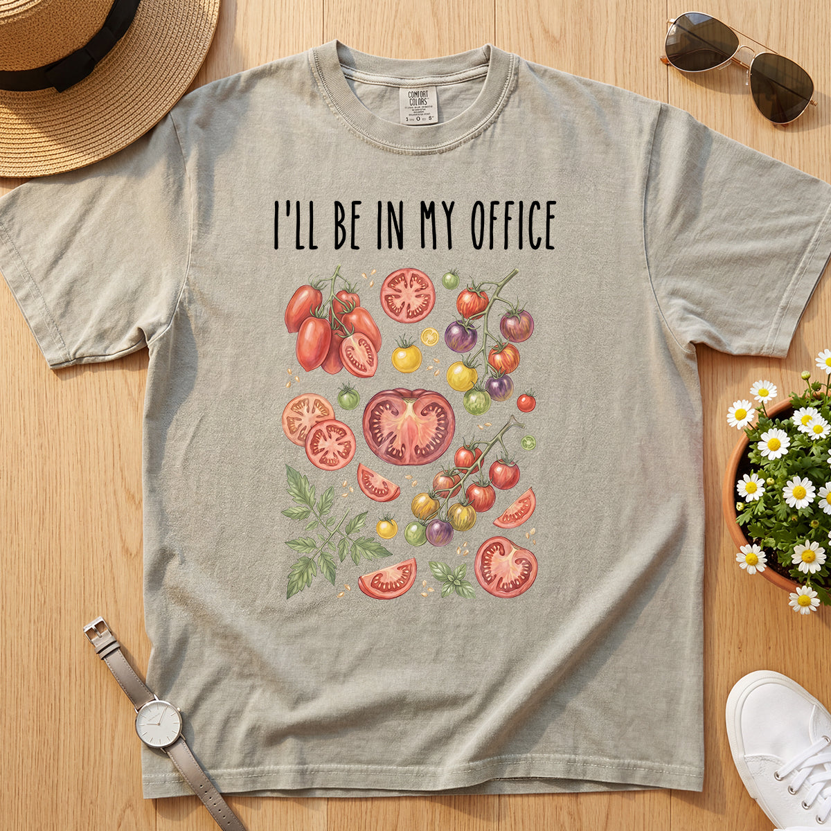 VINTAGE TOMATO GARDEN OFFICE TEE